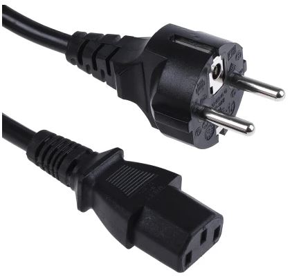 Power Cord - IEC C13 to Euro CEE7/7 (EU) (HW0334)