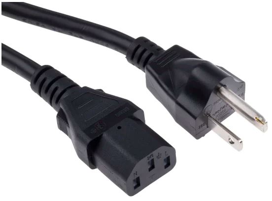 Power Cord - IEC C13 to NEMA 5-15 (USA) (HW0335)